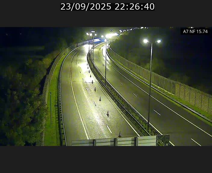 Caméra trafic Luxembourg - A7, Tunnel Mersch, entrée nord, direction Lorentzweiler