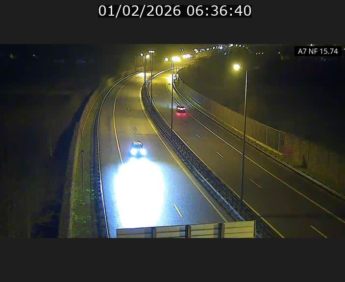 <h2>Caméra trafic Luxembourg - A7, Tunnel Mersch, entrée nord, direction Lorentzweiler</h2>