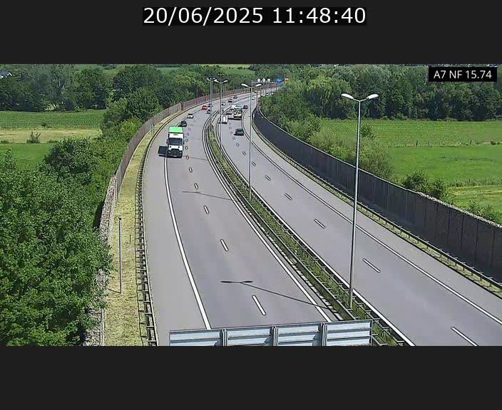 <h2>Caméra trafic Luxembourg - A7, Tunnel Mersch, entrée nord, direction Lorentzweiler</h2>