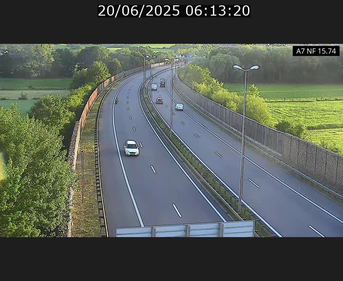 <h2>Caméra trafic Luxembourg - A7, Tunnel Mersch, entrée nord, direction Lorentzweiler</h2>