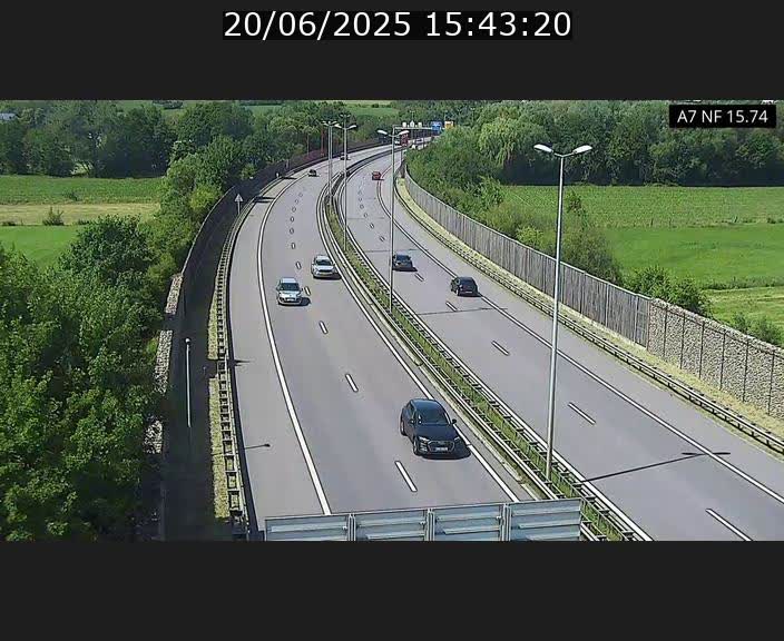 <h2>Caméra trafic Luxembourg - A7, Tunnel Mersch, entrée nord, direction Lorentzweiler</h2>