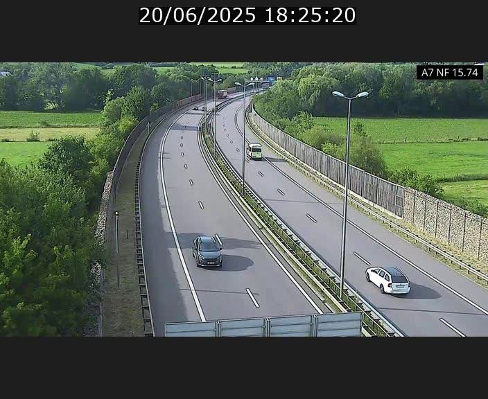 <h2>Caméra trafic Luxembourg - A7, Tunnel Mersch, entrée nord, direction Lorentzweiler</h2>