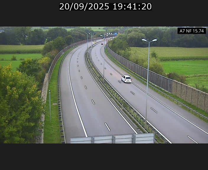 <h2>Caméra trafic Luxembourg - A7, Tunnel Mersch, entrée nord, direction Lorentzweiler</h2>