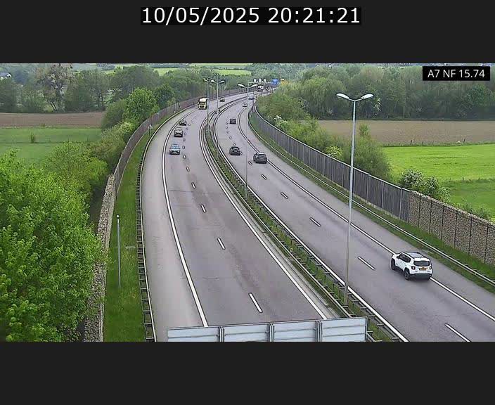 Caméra trafic Luxembourg - A7, Tunnel Mersch, entrée nord, direction Lorentzweiler