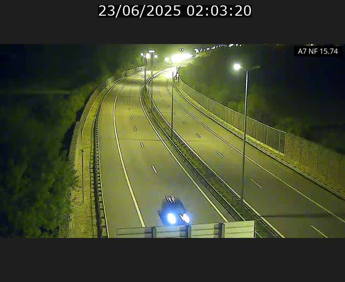 <h2>Caméra trafic Luxembourg - A7, Tunnel Mersch, entrée nord, direction Lorentzweiler</h2>