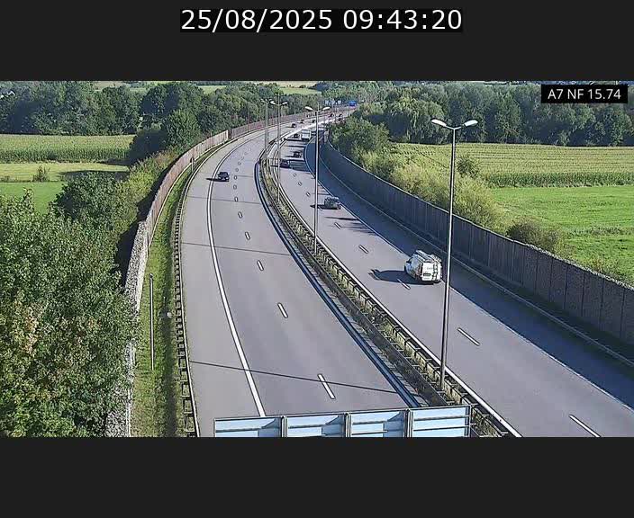 <h2>Caméra trafic Luxembourg - A7, Tunnel Mersch, entrée nord, direction Lorentzweiler</h2>