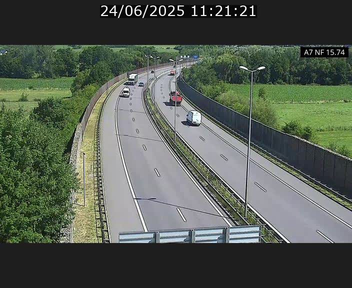 <h2>Caméra trafic Luxembourg - A7, Tunnel Mersch, entrée nord, direction Lorentzweiler</h2>
