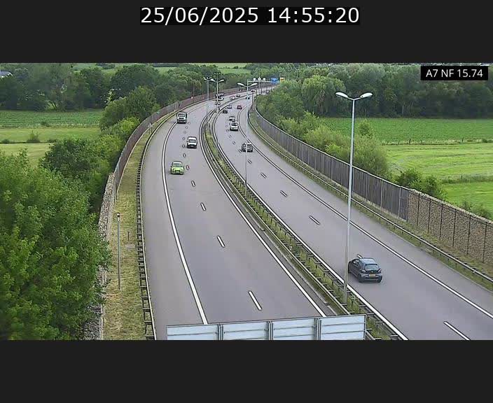 <h2>Caméra trafic Luxembourg - A7, Tunnel Mersch, entrée nord, direction Lorentzweiler</h2>