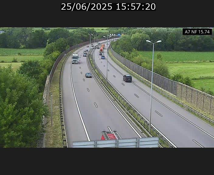 <h2>Caméra trafic Luxembourg - A7, Tunnel Mersch, entrée nord, direction Lorentzweiler</h2>