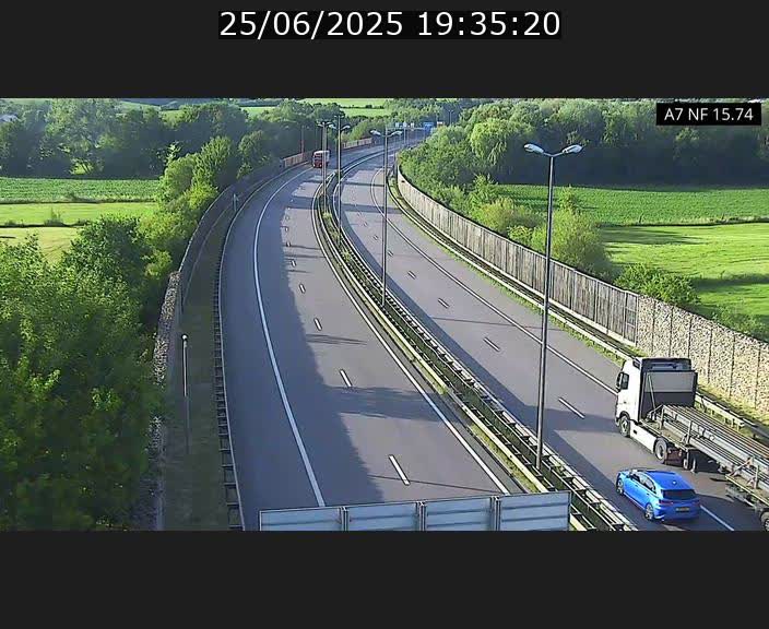 <h2>Caméra trafic Luxembourg - A7, Tunnel Mersch, entrée nord, direction Lorentzweiler</h2>