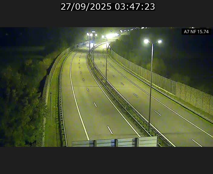 Caméra trafic Luxembourg - A7, Tunnel Mersch, entrée nord, direction Lorentzweiler