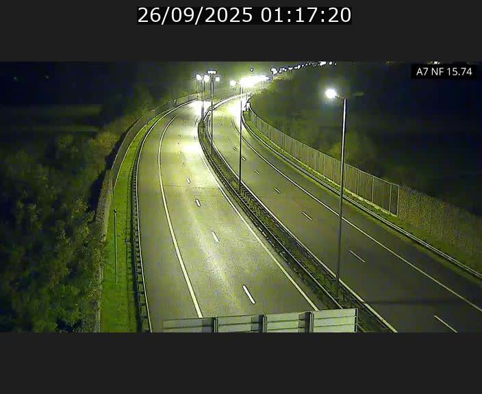 <h2>Caméra trafic Luxembourg - A7, Tunnel Mersch, entrée nord, direction Lorentzweiler</h2>