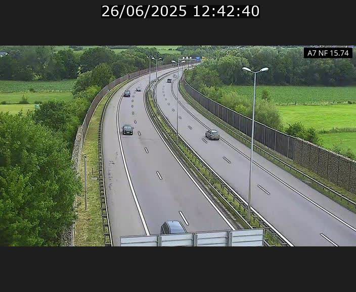 <h2>Caméra trafic Luxembourg - A7, Tunnel Mersch, entrée nord, direction Lorentzweiler</h2>