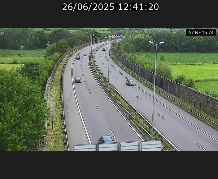 <h2>Caméra trafic Luxembourg - A7, Tunnel Mersch, entrée nord, direction Lorentzweiler</h2>