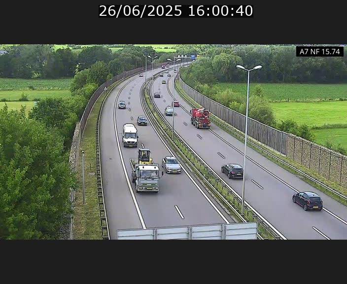 <h2>Caméra trafic Luxembourg - A7, Tunnel Mersch, entrée nord, direction Lorentzweiler</h2>