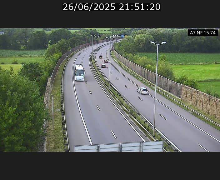 <h2>Caméra trafic Luxembourg - A7, Tunnel Mersch, entrée nord, direction Lorentzweiler</h2>
