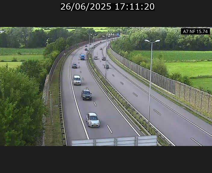<h2>Caméra trafic Luxembourg - A7, Tunnel Mersch, entrée nord, direction Lorentzweiler</h2>