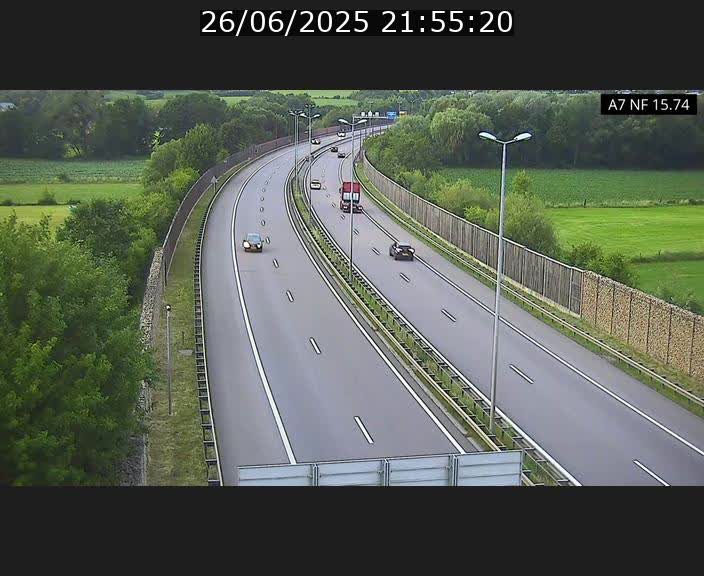 <h2>Caméra trafic Luxembourg - A7, Tunnel Mersch, entrée nord, direction Lorentzweiler</h2>