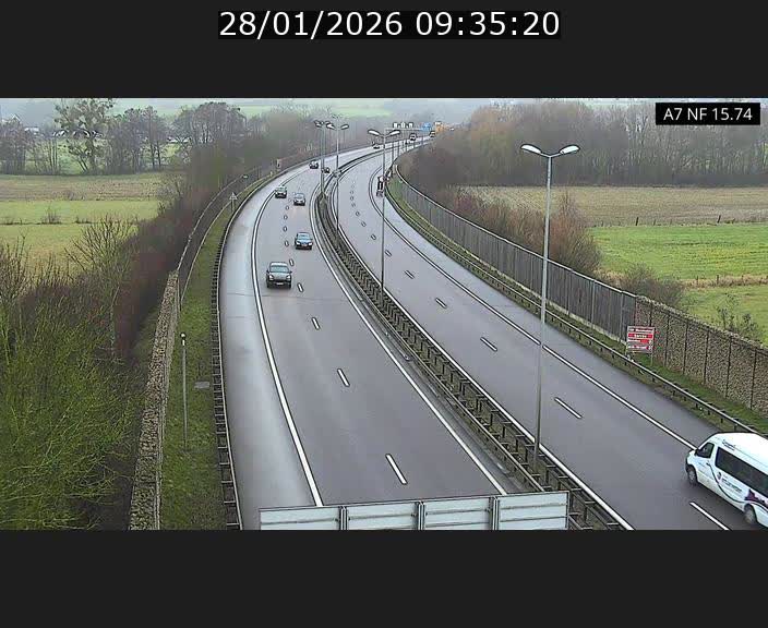 <h2>Caméra trafic Luxembourg - A7, Tunnel Mersch, entrée nord, direction Lorentzweiler</h2>