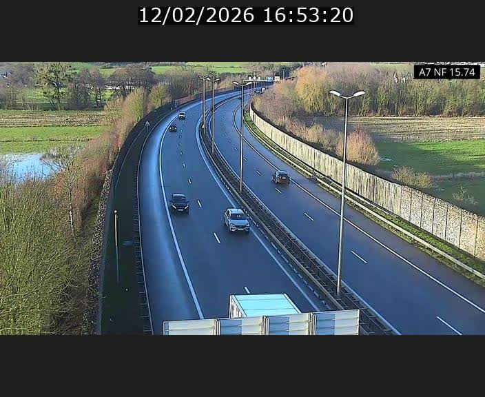 Caméra trafic Luxembourg - A7, Tunnel Mersch, entrée nord, direction Lorentzweiler