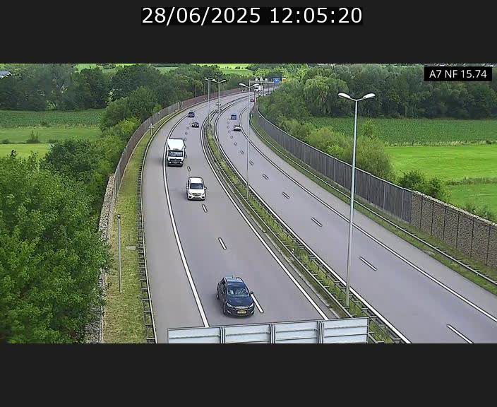 <h2>Caméra trafic Luxembourg - A7, Tunnel Mersch, entrée nord, direction Lorentzweiler</h2>