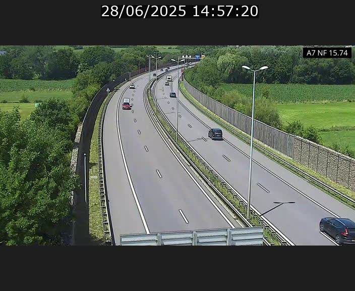<h2>Caméra trafic Luxembourg - A7, Tunnel Mersch, entrée nord, direction Lorentzweiler</h2>