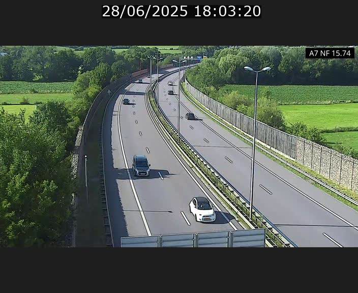 <h2>Caméra trafic Luxembourg - A7, Tunnel Mersch, entrée nord, direction Lorentzweiler</h2>