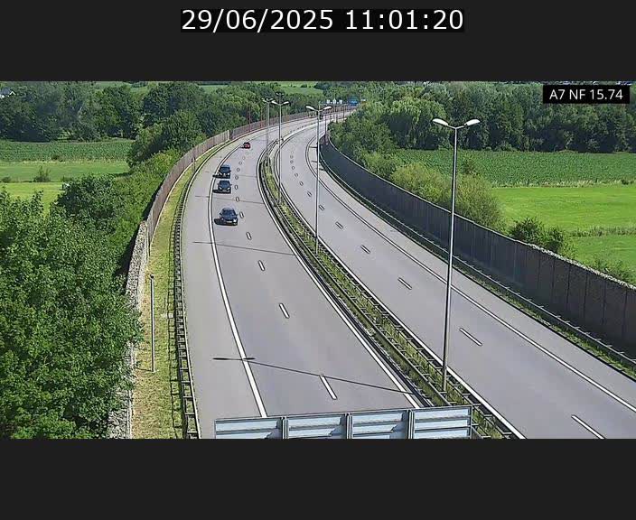 <h2>Caméra trafic Luxembourg - A7, Tunnel Mersch, entrée nord, direction Lorentzweiler</h2>