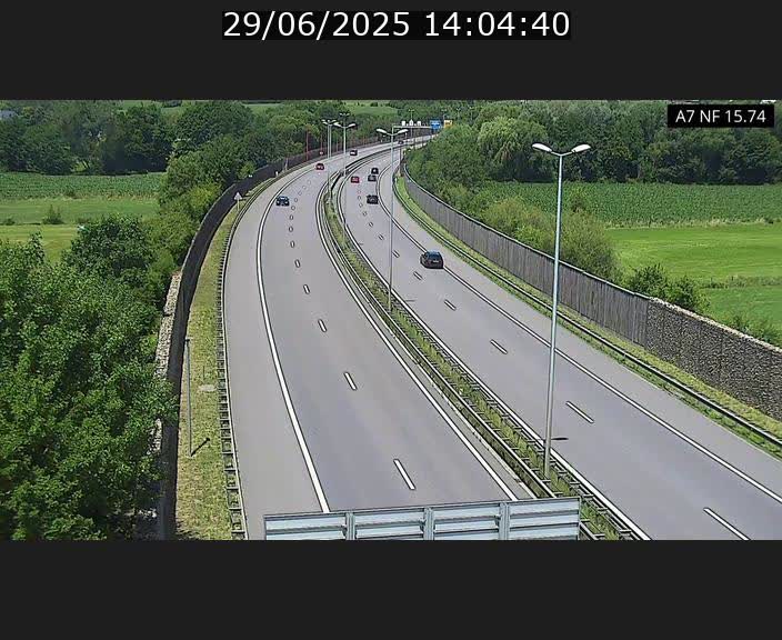 <h2>Caméra trafic Luxembourg - A7, Tunnel Mersch, entrée nord, direction Lorentzweiler</h2>