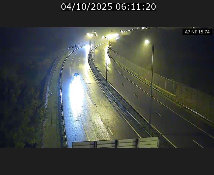 Caméra trafic Luxembourg - A7, Tunnel Mersch, entrée nord, direction Lorentzweiler
