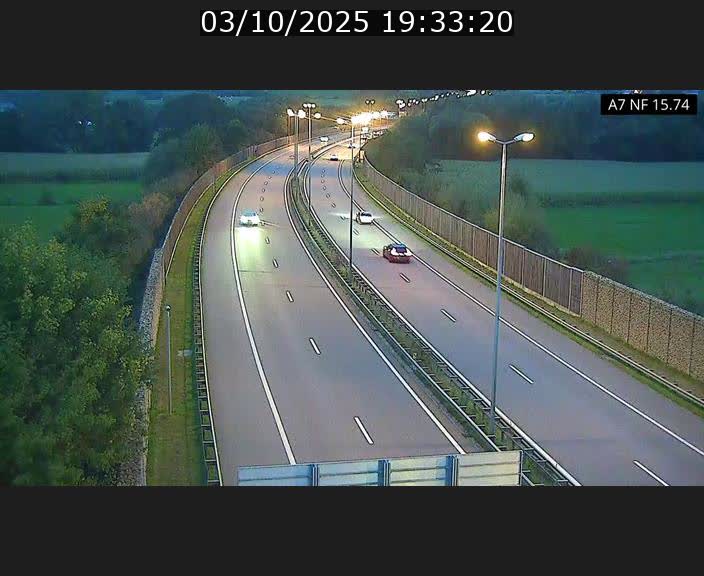 <h2>Caméra trafic Luxembourg - A7, Tunnel Mersch, entrée nord, direction Lorentzweiler</h2>