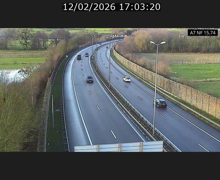 <h2>Caméra trafic Luxembourg - A7, Tunnel Mersch, entrée nord, direction Lorentzweiler</h2>