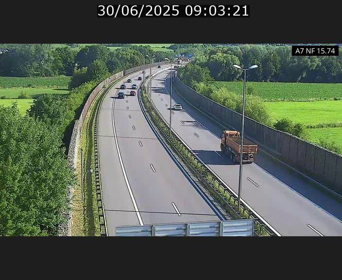 <h2>Caméra trafic Luxembourg - A7, Tunnel Mersch, entrée nord, direction Lorentzweiler</h2>