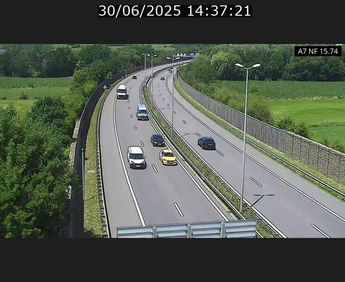 <h2>Caméra trafic Luxembourg - A7, Tunnel Mersch, entrée nord, direction Lorentzweiler</h2>
