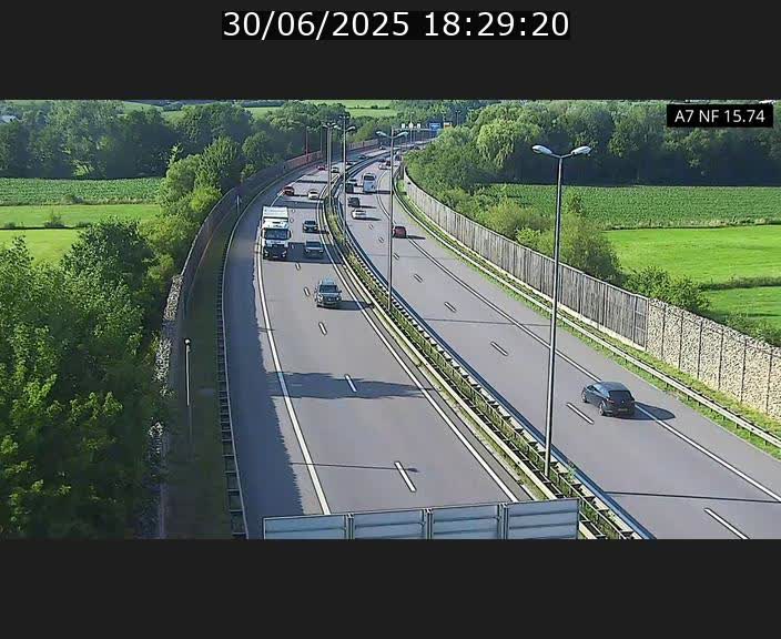 <h2>Caméra trafic Luxembourg - A7, Tunnel Mersch, entrée nord, direction Lorentzweiler</h2>
