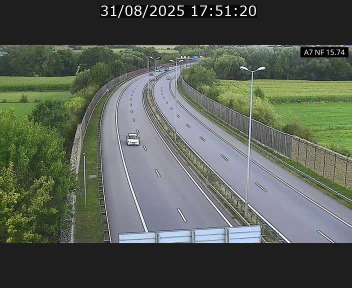 <h2>Caméra trafic Luxembourg - A7, Tunnel Mersch, entrée nord, direction Lorentzweiler</h2>
