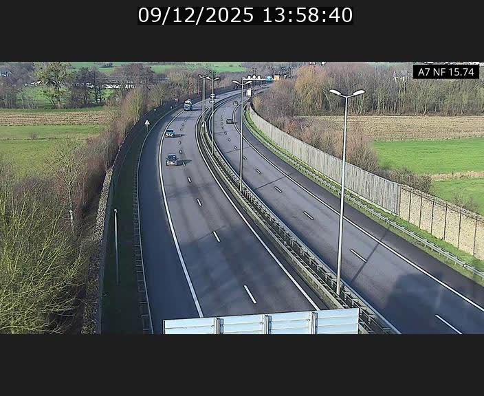 <h2>Caméra trafic Luxembourg - A7, Tunnel Mersch, entrée nord, direction Lorentzweiler</h2>