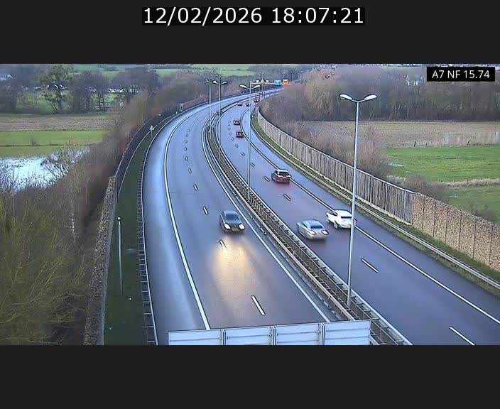 <h2>Caméra trafic Luxembourg - A7, Tunnel Mersch, entrée nord, direction Lorentzweiler</h2>