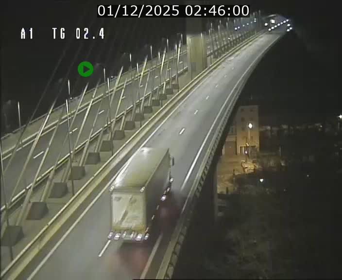 <h2>Traffic live webcam Luxembourg Sandweiler - A1 direction Luxembourg-ville - BK 2.4</h2>