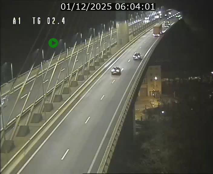 <h2>Traffic live webcam Luxembourg Sandweiler - A1 direction Luxembourg-ville - BK 2.4</h2>