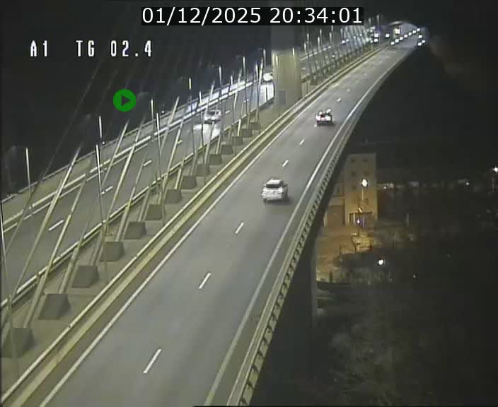 <h2>Traffic live webcam Luxembourg Sandweiler - A1 direction Luxembourg-ville - BK 2.4</h2>