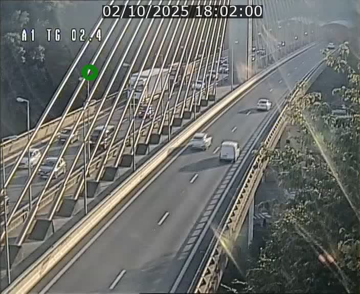 <h2>Traffic live webcam Luxembourg Sandweiler - A1 direction Luxembourg-ville - BK 2.4</h2>