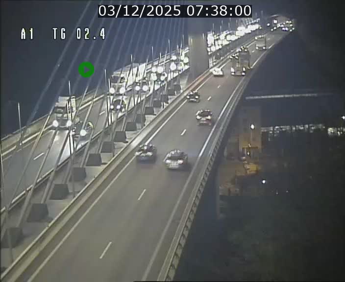 <h2>Traffic live webcam Luxembourg Sandweiler - A1 direction Luxembourg-ville - BK 2.4</h2>