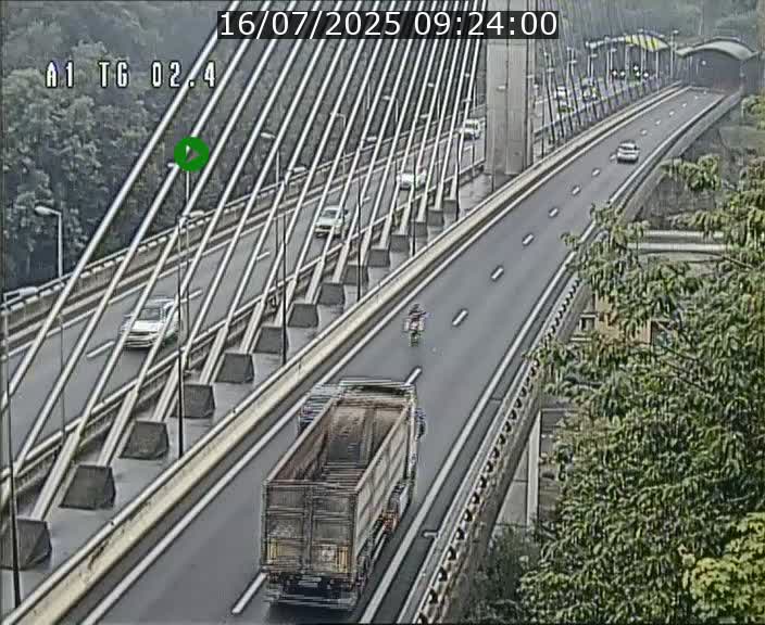 Traffic live webcam Luxembourg Sandweiler - A1 direction Luxembourg-ville - BK 2.4