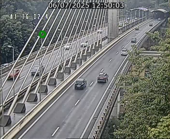 Traffic live webcam Luxembourg Sandweiler - A1 direction Luxembourg-ville - BK 2.4