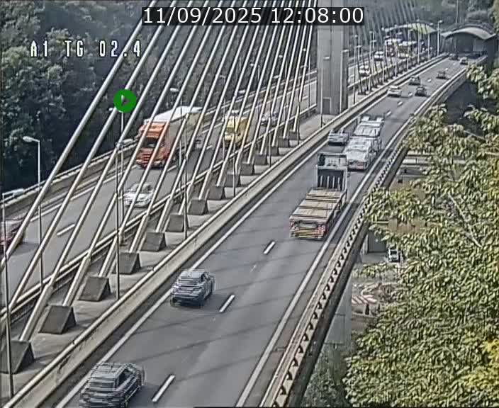 <h2>Traffic live webcam Luxembourg Sandweiler - A1 direction Luxembourg-ville - BK 2.4</h2>