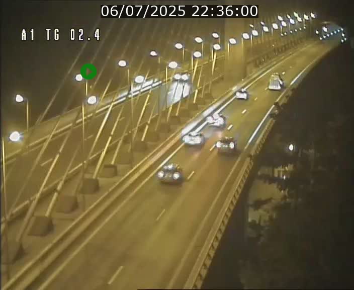 Traffic live webcam Luxembourg Sandweiler - A1 direction Luxembourg-ville - BK 2.4
