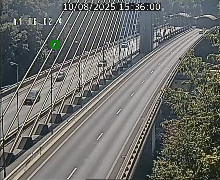 Traffic live webcam Luxembourg Sandweiler - A1 direction Luxembourg-ville - BK 2.4