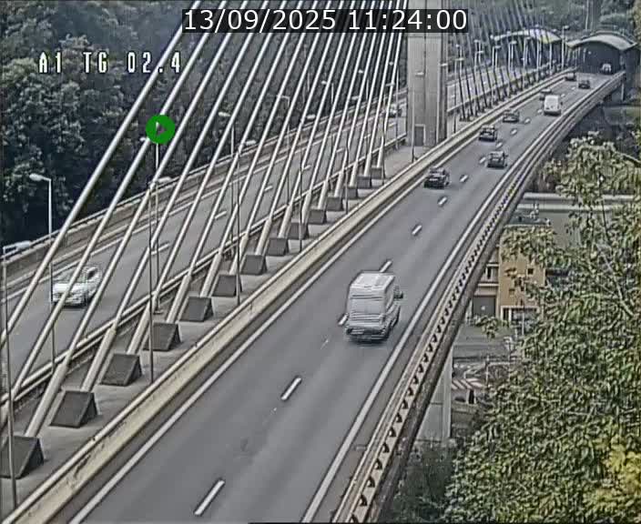 <h2>Traffic live webcam Luxembourg Sandweiler - A1 direction Luxembourg-ville - BK 2.4</h2>