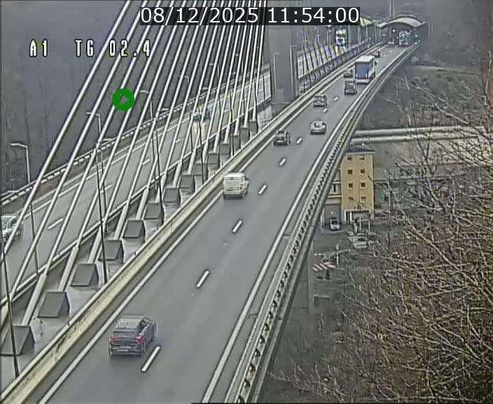 <h2>Traffic live webcam Luxembourg Sandweiler - A1 direction Luxembourg-ville - BK 2.4</h2>